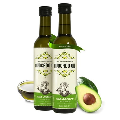 AVA JANE'S KITCHEN  Extra Virgin Avocado Oil  100% Cold Pressed, Natural, & U...