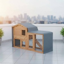 Peaked Roof Hutch Cover Machine Easy-Clean Triangular Hutch Cover Foldable