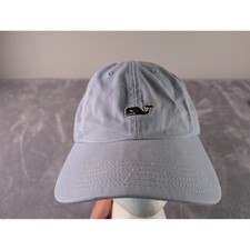 Vineyard Vines Whale Logo Baseball Cap Light Blue Adjustable Hat Mens Womens