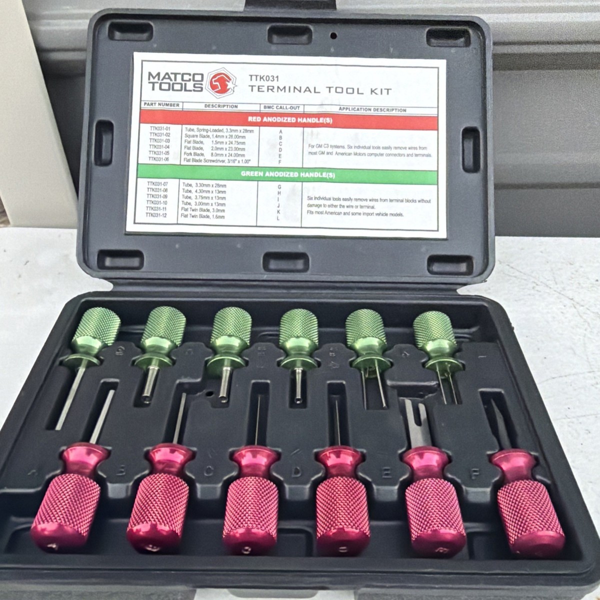 matumoーti Matco Tools Terminal Tool Kit with Carrying Case TTK031. | eBay