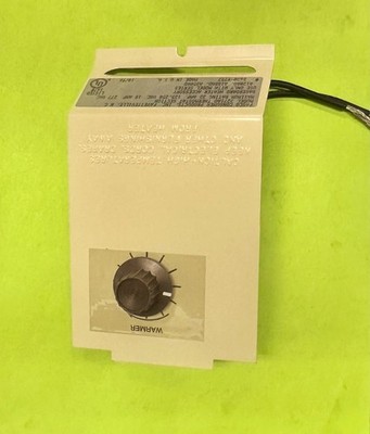 FASCO 3271AD Electric Baseboard Heat Thermostat 120-277V Baseboard Mount Ivory