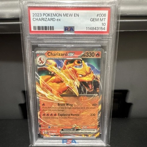 Pokemon 2023 Charizard ex 006/165 SV 151 Holo Full Art PSA 10