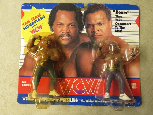 1990 WCW Tag Team Ron Simmons & Butch Reed 5 Figur...