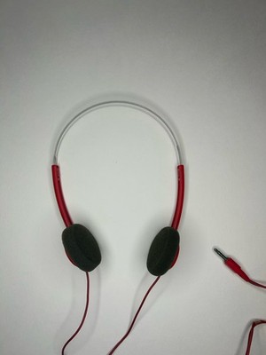 Rare Red Genuine Sony Walkman MDR-005 Headphones Walkman Vintage