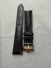 18mm Omega ORG Leather Water Proof Antielergic & Omegaa Logo Buckle Strap