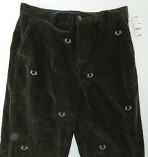Brooks Brothers Youth Boys Green Thick Wale Corduroy Pants 18 New