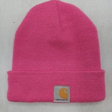Carhartt Youth Pink Acrylic Watch Hat Beanie Winter Warm Casual Outdoors Bright