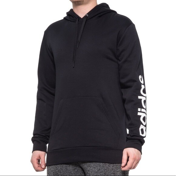 adidas black fleece hoodie