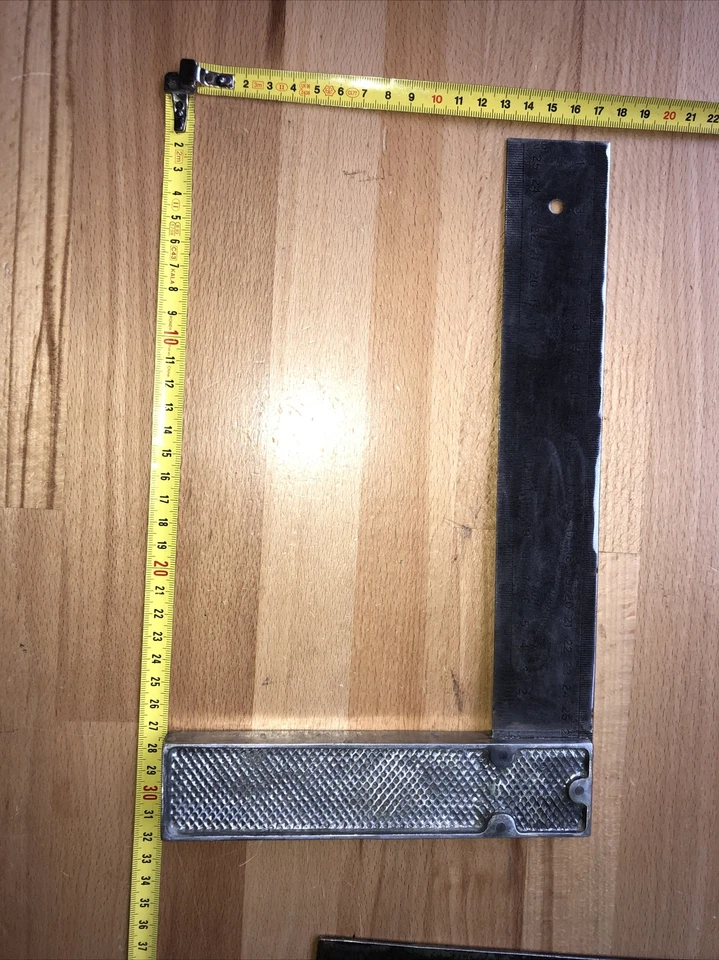 n° 70 OUTILS / old tool outil ancien de métiers, équerre Métallique - Photo 2/2