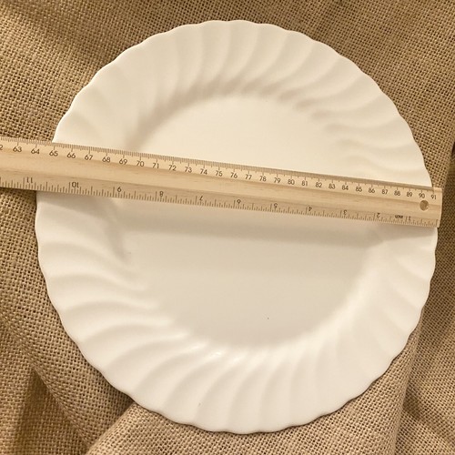 Wedgwood White DINNER Plates 11" Candlelight Pattern Set Of 2 (More Available - Picture 4 of 4