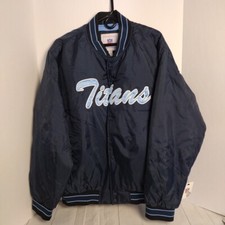 VTG. Tennessee Titans NFL Licensed XL Quilted Jacket NWTS Dark Blue