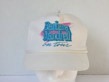 Vintage Barbara Mandrell On Tour Country Music Artist White Snapback Rope Hat