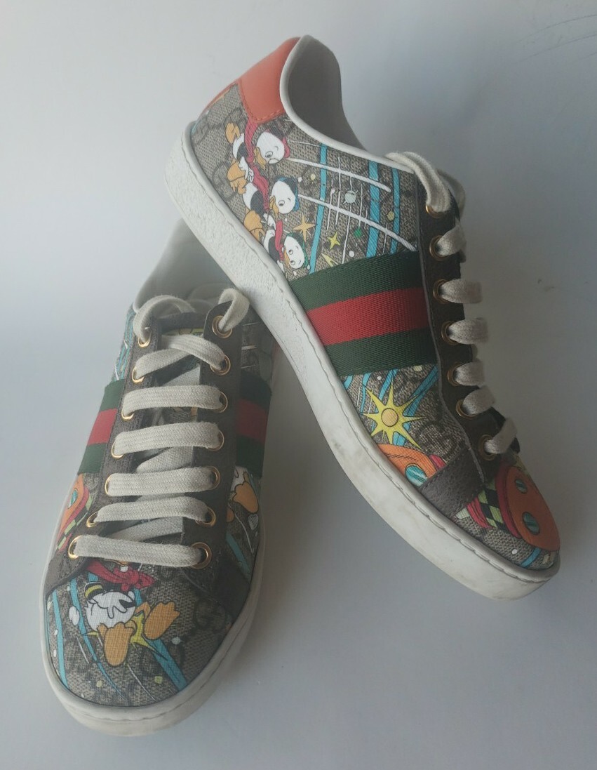 Gucci Disney Donald Duck Sneakers Made in Italy | eBay