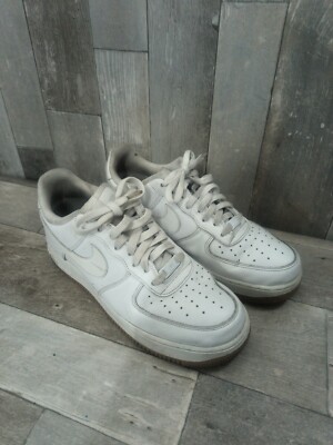 Nike Air Force 1 Low White Gum Mens Size 9 Good Shape 
