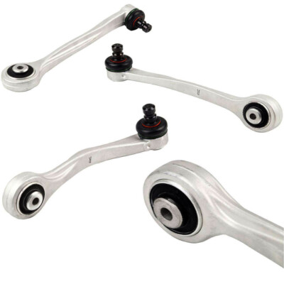 For Audi A8 Front Left + Right Suspension Control Arms Kit w/ Ball Joint Bushing