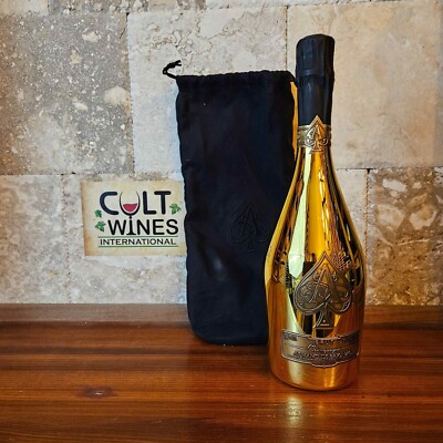 #ad NV Armand de Brignac Ace of Spades Gold Brut Champagne in Velvet Bag $367.00