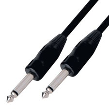 Kinsman Guitar Lead 20ft / 6m | 1/4 inch Jack Plugs - C/W Strain Relief - 20ft _