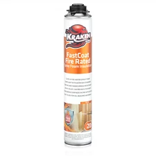 Kraken Bond FastCoat Closed Cell Spray Foam 1 Pk Class A Fire-Rated Gun Not Incl