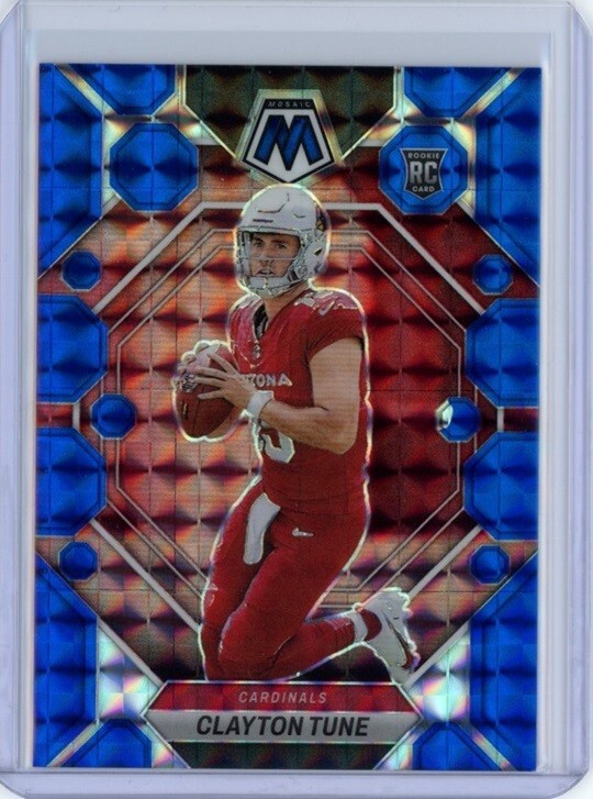 CLAYTON TUNE 2023 Panini Mosaic BLUE Prizm SP RC #302 Cardinals 05/99