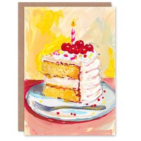 Lecker Kuchen StüCk Kerze Mann Frau Geburtstagskarte