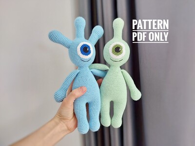Alien Child Amigurumi Pattern, Crochet toys patern, pattern amigurumi
