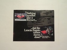 Lancia Zagato Factory Original Sales Brochure Lancia Zagato Factory Original Sales Brochure