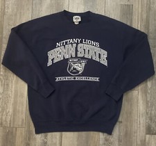 VINTAGE Penn State University PSU Pullover Crewneck Sweatshirt 90s Lee Nutmeg L