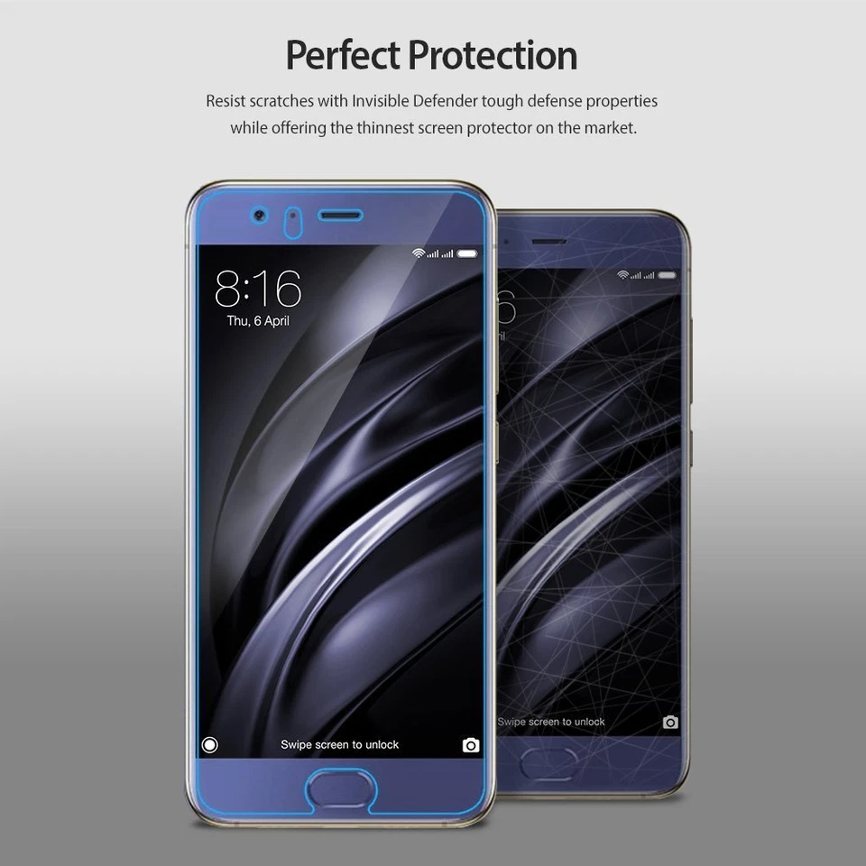 Protector Pantalla Xiaomi Mi6 | Ringke [Invisible Defender] [Pack de 4 / MAX HD] Foto 3 de 4