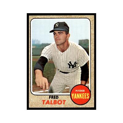 Fred Talbot 1968 Topps #577 New York Yankees Baseball Card VG | eBay