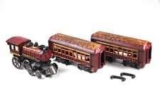 Vintage Cast Iron Toy Train, 44 St, St. Louis and Ohio River RR, Set of 3