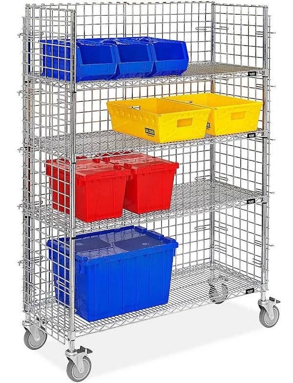 Uline H-1790 Stock Picker Cart- 48 x 24 x 69”, 1000 Lbs Capacity, Heavy  Duty | eBay