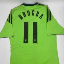 Drogba #11 Chelsea FC 2010/2011 Third ORIGINAL Adidas VTG Soccer Jersey (L)