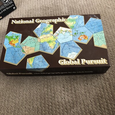 VTG National Geographic Society Global Pursuit Board Game 1987 Complete