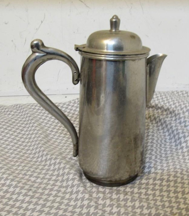 VINTAGE RARE STAINLESS STEEL COFFEE POT DELTA AIRLINES 1st Class Jacksonville FL