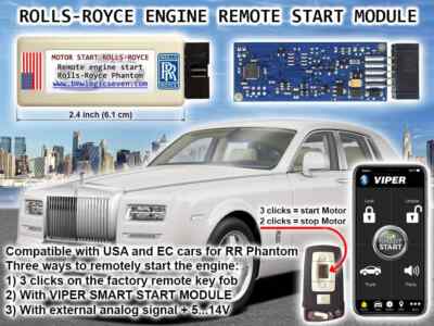 Rolls-Royce Phantom, DropHead, Coupe RR1 2002-2012 Remote Start Module