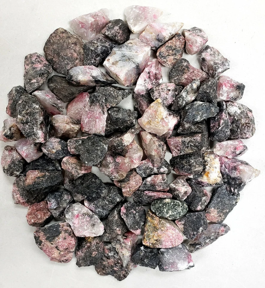 Rhodonite Stones - Bulk Raw Rhodonite Crystals - Healing Crystals Wholesale - Image 2 of 3