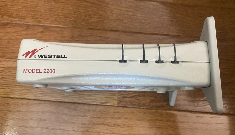 Westell 2200 Verizon DSL Internet Modem (A90-220015-04) with Power Supply Cables - Image 3 of 4