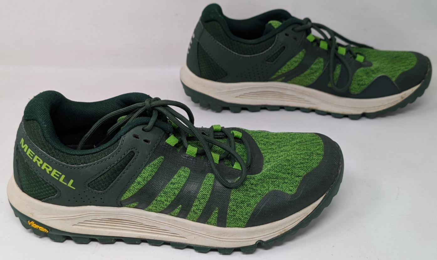 Merrell Scarpe Uomo Nova J066243 Taglia 8 Verde Vibram Atletica Trail Running Escursione