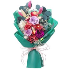 Preserved Flowers Bouquet Graduation Flowers Bouquet Gift Forever Natural Rea...