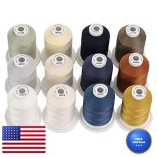 brothread Multi-Purpose Mercerized Cotton Thread 12 Neutral Jean Colors
