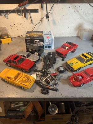 Vintage Group Lot of Model Cars and Trucks for Repair Large Junk Yard Parts