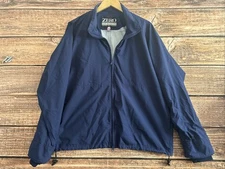 READ- Zero Restriction Jacket Mens Large Blue Full Zip Rain Windbreaker Golf