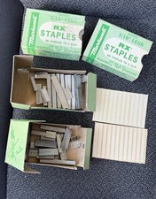 Lot of 2 Vintage Markwell RX Staples 3/16" Legs - Partial Boxes - Made in USA