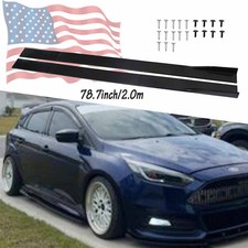 For Ford Focus Rs Se St Titanium Gloss Full Cover Side Skirts Extension Splitter