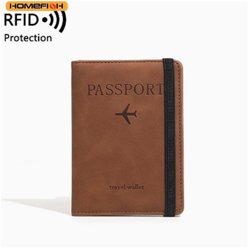 RFID Passport Holder Travel Wallet Passport Organiser Cover Protector PU Leather