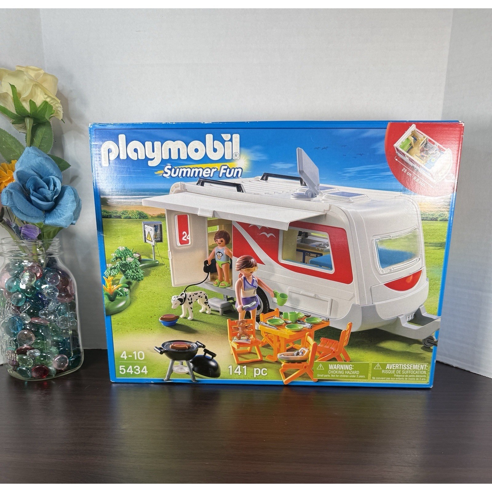 Playmobil 5434 Summer Fun Camping Family Caravan Play Set "N