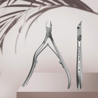 Staleks Cuticle Nail Nipper - Stainless Steel- Smart 80 Quater Jaw 3mm (NS-80-3)