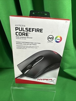 HyperX Pulsefire Core RGB Gaming Mouse Wired 6,200 DPI - New In Box
