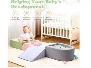 Climbing Toys for 1 Year Old, Toddler Climbing Toys Indoor with Ball Pit, 5-Piec