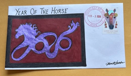 2026 Lunar New Year Forever Stamp C201 Chinese Lunar New Year Of The Horse OOAK